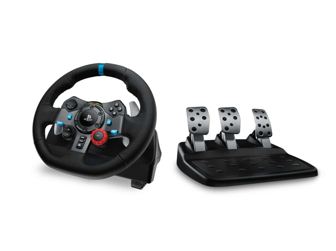 Контроллер для игровых симуляторов Logitech G29 Driving Force (руль и педали для PlayStation4, PlayStation3 и ПК) (M/N: W-U0002 / W-U0003)