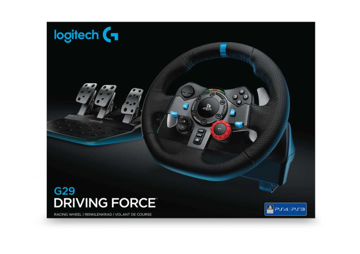 Контроллер для игровых симуляторов Logitech G29 Driving Force (руль и педали для PlayStation4, PlayStation3 и ПК) (M/N: W-U0002 / W-U0003)
