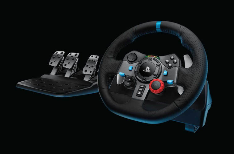 Контроллер для игровых симуляторов Logitech G29 Driving Force (руль и педали для PlayStation4, PlayStation3 и ПК) (M/N: W-U0002 / W-U0003)