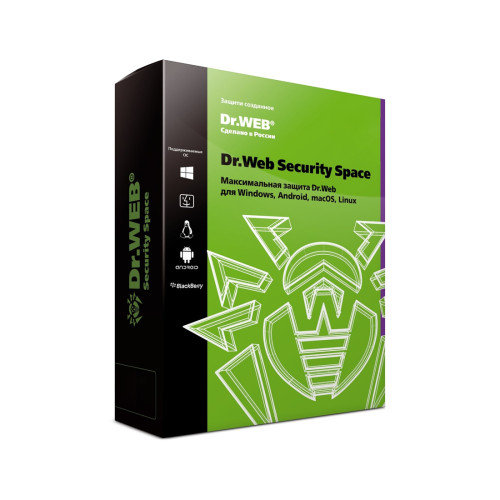 Антивирус Dr.Web Security Space для мобильных устройств 12М 1 МУ новая лицензия