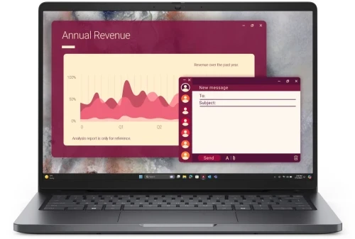 Ноутбук Dell/Pro 14 PC14250/3г/Core Ultra 7/265U/2,1 GHz/16 Gb/SSD/512 Gb/No ODD/Graphics/integrated/14 ''/1920x1200/Windows 11/Pro/Fingerprint Reader