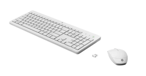 Клавиатура и манипулятор HP Europe/230/Беспроводной/Белый