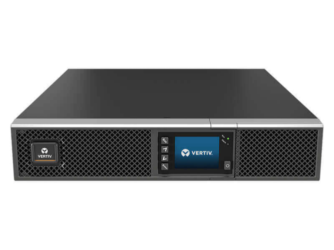 Vertiv Liebert GXT5 1ph UPS, 1kVA, input plug IEC C14 inlet, 2U, output - 230V, output socket groups (8)C13