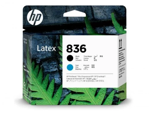 Печатающая головка HP Europe/4UV95A/Латексный/Черный и голубой/№836