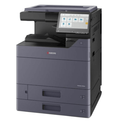 МФУ лазерное Kyocera TASKalfa 2554ci (SRA3), Printer/Scanner/Copier, цветное, 4800x1200 dpi, 25/12 ppm (A4/A3), 4 GB+32 GB SSD, 1.6 GHz, tray 150+1000 sheets, USB+Ethernet, Duplex, drum 200k, базовый блок, без крышки, без тонера, реком. установка специали
