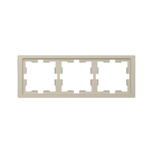 Рамка MERTEN MTN4030-6533 D-Life 3 постовая сахара