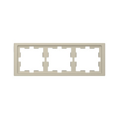 Рамка MERTEN MTN4030-6533 D-Life 3 постовая сахара