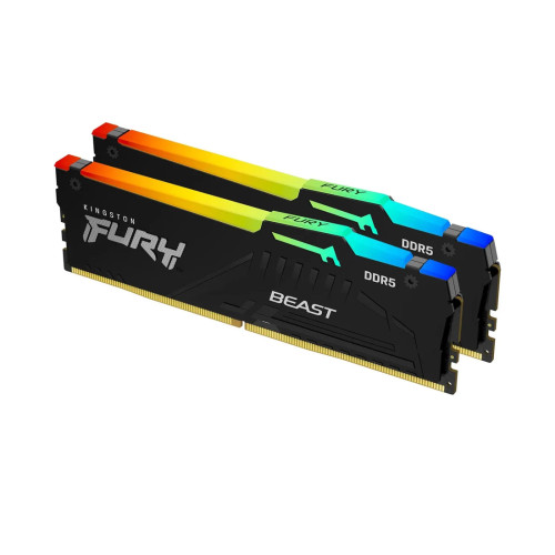 Комплект модулей памяти Kingston FURY Beast RGB KF556C36BBEAK2-32 DDR5 32GB (Kit 2x16GB) 5600MHz
