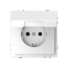 Розетка мех-м MERTEN MTN2310-6035 D-Life 16А с крышкой белый лотос