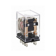 Промежуточное реле CHINT JZX-22F(D) 4 конт. с инд. LED 3А 220В AC