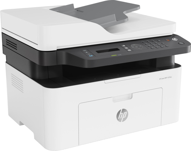 МФУ HP 4ZB84A Laser MFP 137fnw Printer (A4) , Printer/Scanner/Copier/ADF/Fax, 1200 dpi, 20 ppm, 128 MB, 600 MHz, 150 pages tray, USB+Ethernet+WiFi, Duty 10K pages