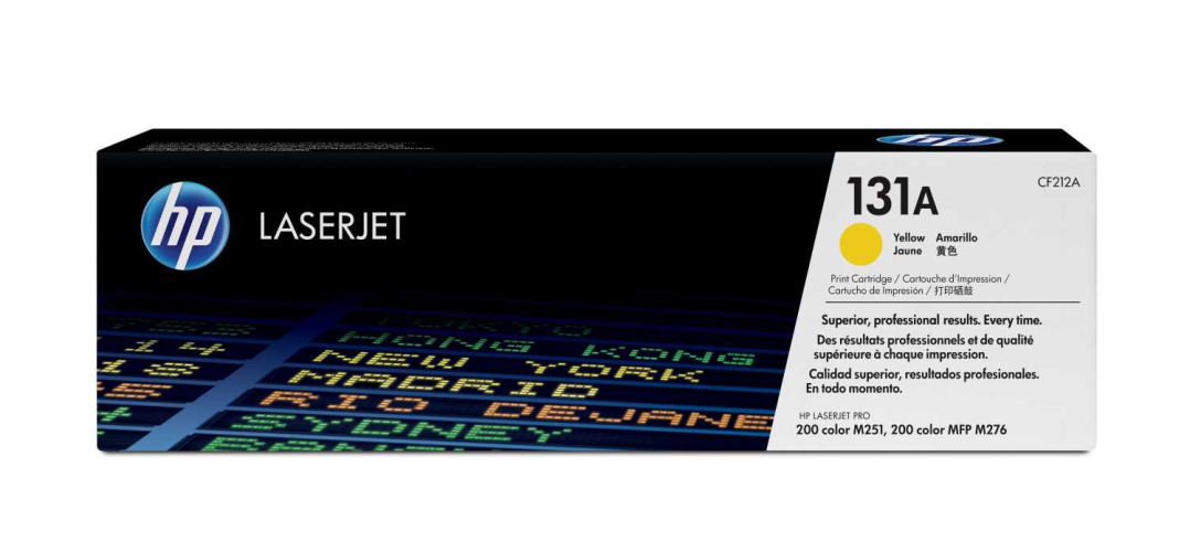 Картридж HP CF212A 131A Yellow LaserJet Toner Cartridge for LaserJet Pro 200 M251/Pro 200 M276, up to 1800 pages.