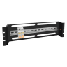 Панель 19" с DIN-рейкой 3U Pixietech, черный/Panel 19" with DIN rail 3U Pixietech, black