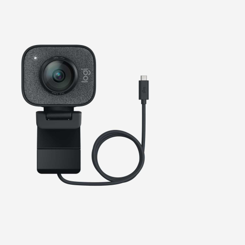 Веб-камера Logitech StreamCam Graphite (1080p/60fps, автофокус, угол обзора 78° по диагонали, два всенаправленных микрофона с шумоподавляющим фильтром, кабель 1.5м, приспособления для крепления на мониторе и штативе, премиум-лицензия XSplit на 3 мес)