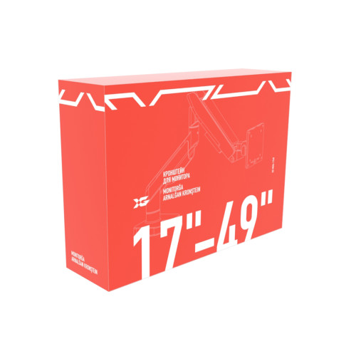 Настольный кронштейн с газлифтом XG MGG-1749 white для 1 монитора (17"-49") Белый