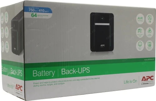 ИБП APC/BX750MI-GR/Back/Line Interactiv/AVR/Schuko/750 VА/410 W