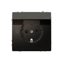 Розетка мех-м MERTEN MTN2310-6034 D-Life 16А с крышкой антрацит