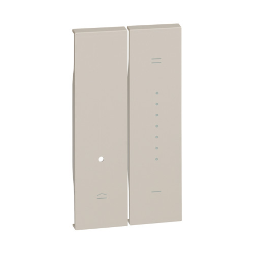 Лицевая панель Bticino KМ19 Living Now для кнопочного светорегулятора 2 модуля песочный