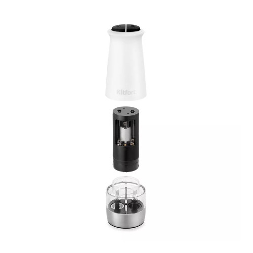 Электрическая мельница для соли и перца Kitfort КТ-6013-2 белый