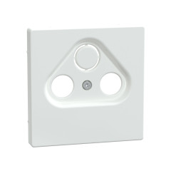 Центральная накладка MERTEN MTN4123-6035 D-Life TV розетки, 2/3 отверстий белый лотос