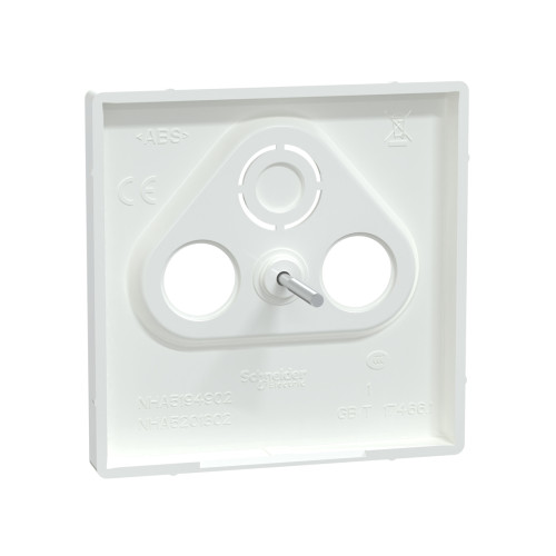 Центральная накладка MERTEN MTN4123-6035 D-Life TV розетки, 2/3 отверстий белый лотос