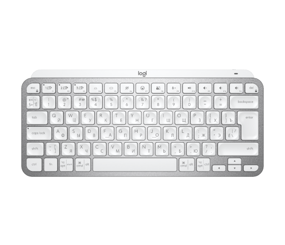 Клавиатура беспроводная Logitech MX Keys Mini Minimalist Wireless Illuminated Keyboard - PALE GREY - RUS - INTNL (M/N: YR0084)