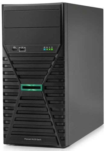 Сервер HPE/ML30 Gen11/1/Xeon/E-2414 (4C/4T 12Mb)/2,6 GHz/32 Gb/Intel VROC/4LFF NHP/2x1TB SATA HDD/4x1GbE/1 x 350W NHP