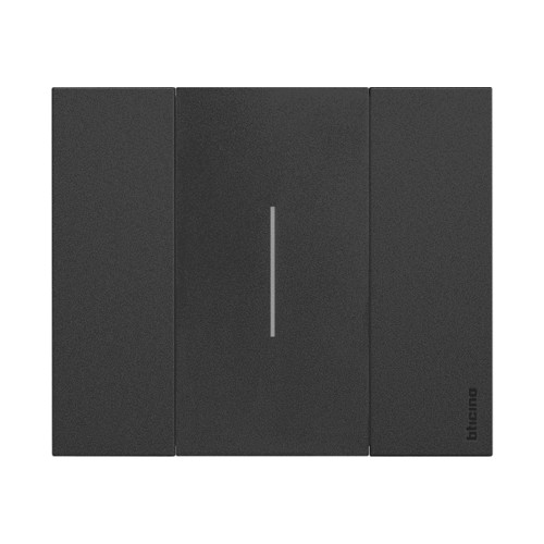 Рамка декоративная Bticino KA4802M3KG Living Now 3 поста черный