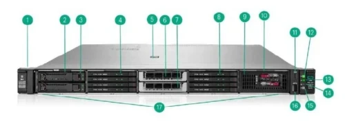 Сервер HPE/DL360 Gen12/1/Xeon P-core/6515P(16С/32T)/2,3 GHz/2x32 Gb/MR408i/8SFF/2x480 Gb RI/2x10Gb Base T/2x1000W Titanium