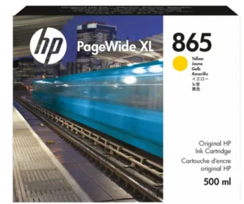 Картридж HP Europe/PageWide XL/Струйный/№865/Жёлтый/500 мл