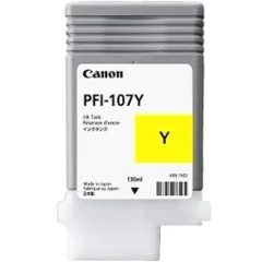 Тонер Canon/PFI-107Y/Струйный широкоформатный/№107/желтый/130 мл