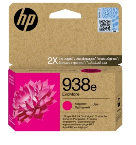 Картридж HP Europe/938e EvoMore Magenta Original Ink Cartridge/Лазерный/Пурпурный
