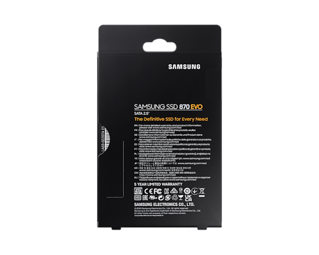 Твердотельный накопитель Samsung MZ-77E500BW 870 EVO 500GB, 2.5", SATA3, 6.8mm