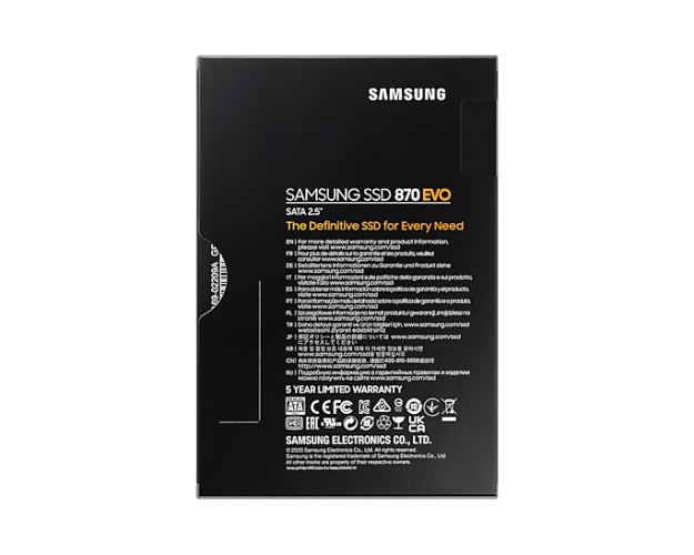 Твердотельный накопитель Samsung MZ-77E500BW 870 EVO 500GB, 2.5", SATA3, 6.8mm