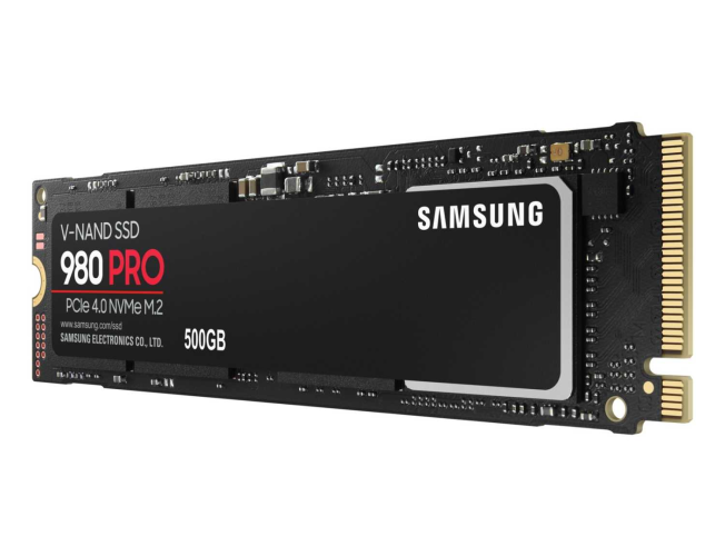 Твердотельный накопитель Samsung MZ-V8P500BW 980 PRO 500GB, M.2, PCIe G4 x4, NVMe 1.3c, V-NAND MLC