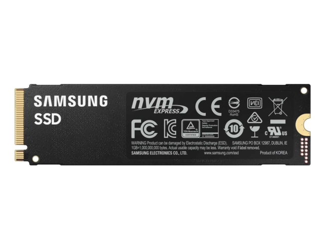 Твердотельный накопитель Samsung MZ-V8P500BW 980 PRO 500GB, M.2, PCIe G4 x4, NVMe 1.3c, V-NAND MLC