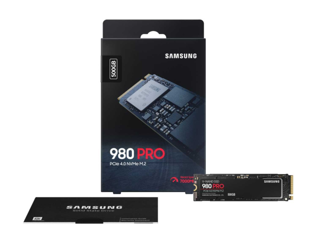 Твердотельный накопитель Samsung MZ-V8P500BW 980 PRO 500GB, M.2, PCIe G4 x4, NVMe 1.3c, V-NAND MLC
