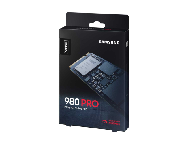 Твердотельный накопитель Samsung MZ-V8P500BW 980 PRO 500GB, M.2, PCIe G4 x4, NVMe 1.3c, V-NAND MLC