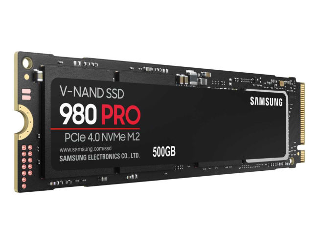 Твердотельный накопитель Samsung MZ-V8P500BW 980 PRO 500GB, M.2, PCIe G4 x4, NVMe 1.3c, V-NAND MLC