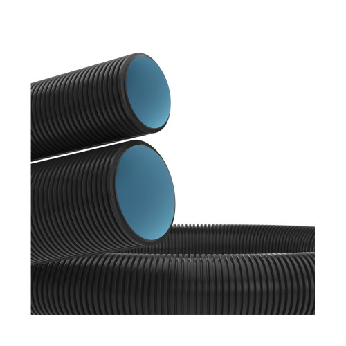 Двустенная труба ПНД DKC 151950 гибкая для открытой прокладки д.50мм с протяжкой