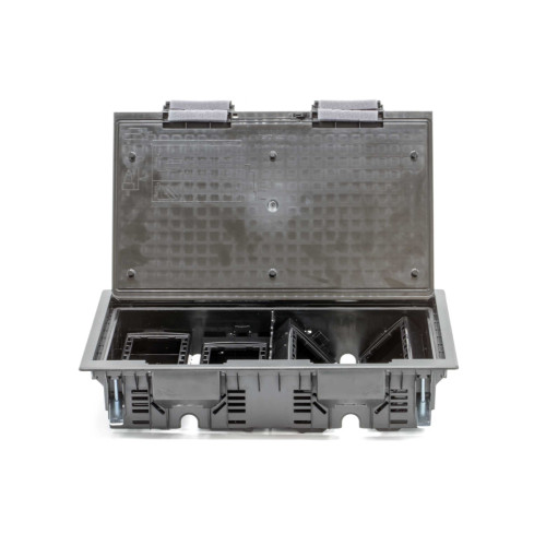 Лючок напольный c изменяемой глубиной DKC 88316 16 модулей Чёрный