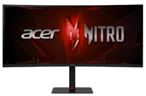 Монитор Acer/Nitro XV345CURXbmiipphx/34 ''/WQHD/3440x1440 Pix/2xHDMI(2.0) 2xDP MM Audio out HDR10/1 мс/300 ANSI люм/4000:1/240 Hz