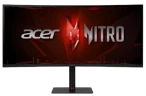 Монитор Acer/Nitro XV345CURXbmiipphx/34 ''/WQHD/3440x1440 Pix/2xHDMI(2.0) 2xDP MM Audio out HDR10/1 мс/300 ANSI люм/4000:1/240 Hz