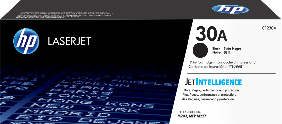 Картридж HP 30A Black LaserJet Toner Cartridge для HP LaserJet Pro M203/MFP M227