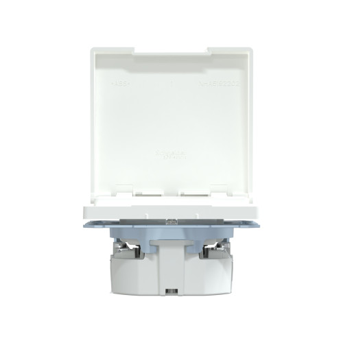 Розетка MERTEN MTN2314-6035 D-Life 16А с з/к с крышкой IP44 белый лотос