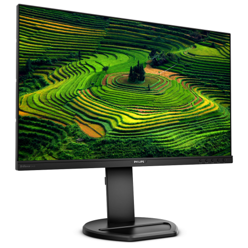 Монитор LCD 23.8'' 16:9 1920х1080(FHD) IPS, 75 Hz, 250cd/m2, 1000:1, 50М:1, 5ms, VGA, DVI, HDMI, DP, USB-Hub, Height adj, Pivot, Tilt, Swivel, Speakers, Black
