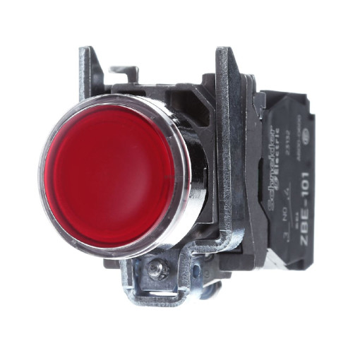 Кнопка SE XB4BW34G5 с возвр. с подсв. 22мм 48-120В