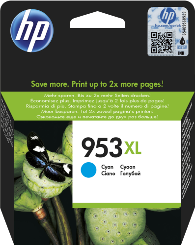 HP 953XL High Yield Cyan Original Ink Cartridge для HP OfficeJet Pro 7700, 8200, 8700 series
