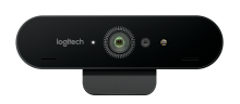 Веб-камера Logitech BRIO (Ultra HD 4K, 2160p/30fps, автофокус, zoom 5x, угол обзора 90°/78°/65°, стереомикрофон) (M/N: V-U0040)