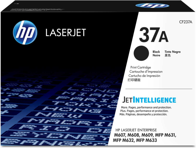Картридж HP 37A Black LaserJet Toner Cartridge для HP LaserJet M607 /M608 /M609 /M631 /M632 /M633 / E60055 /E60065 /E60075 /E62555 /E62565 /E62575 /E60165 /E62655 /E62665 /E60155